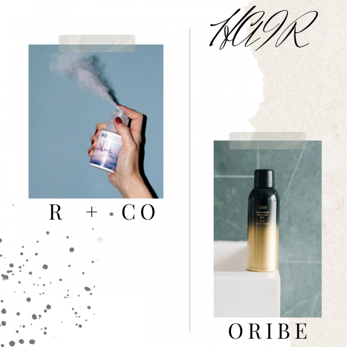 R Co Dry Shampoo and Oribe's help with humidity spray. 
